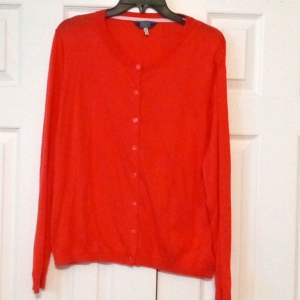 Joules 16 (48") orange cotton sweater NEW